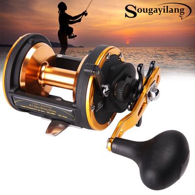 SOUGAYILANG Trolling Fishing Reel Baitcasting Reel Fishing Reel Wheel for Saltwater Big Fish Fishing