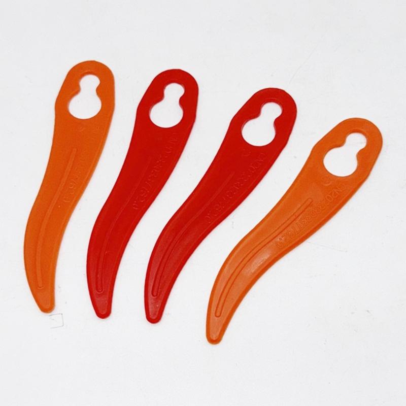 100Pcs 92mm Plastic Grass Trimmer Slices Lawn Mower Cordless Strimmers Cutting Slices Garden Mower Replacement Slices