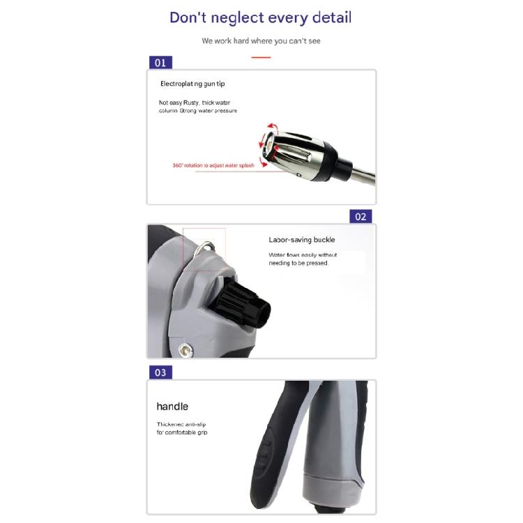 High Pressure Washer Guns For Automotive Cleaning Adjustable Sprayer Patterns Water Saving Design Power Jets Washer
