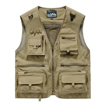 Herren Outdoor Weste mit mehreren Taschen, schnelltrocknend, für Frühling & Herbst - Stil 8512