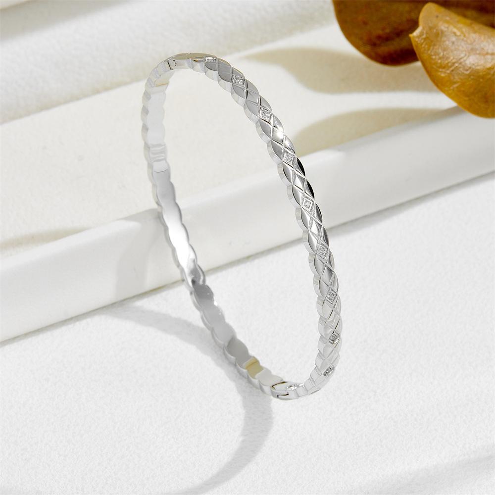 2026 Personalized Diamond-encrusted Diamond Bracelet, Simple European and American Ins Style High-end Niche Fashion Jewelry