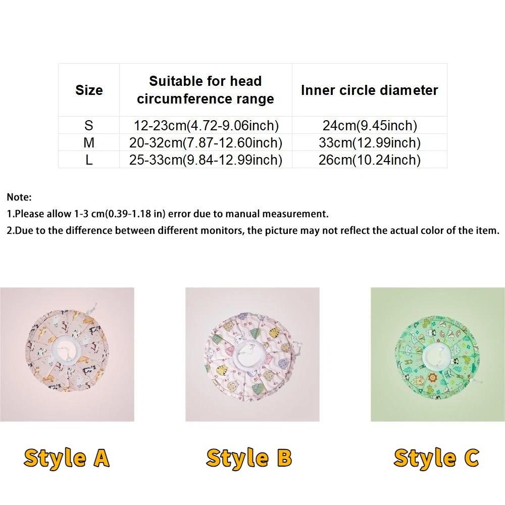 Anti Biting Pet Protective Cone Collar Cartoon Pattern Anti-licking Collar  Neck Recovery