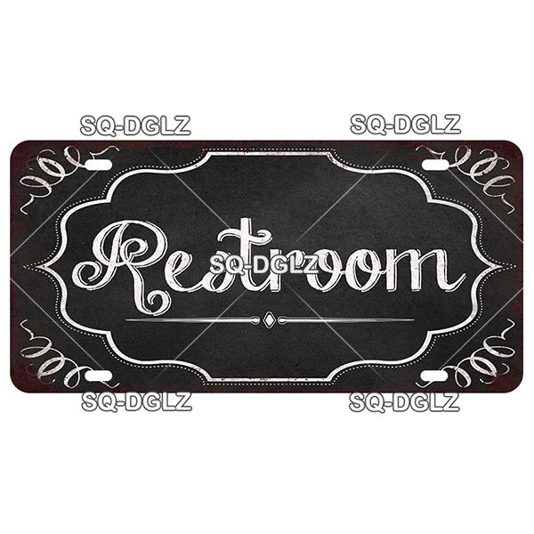 SQ-DGLZ Warning Beware Of License Plate WIFI Tin Sign State Wall Decoration Metal Sign Home Decor Painting Plaques Art Poster