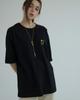 Nuseuka Starburst Unisex Oversized Short Sleeve T-Shirt (Black)