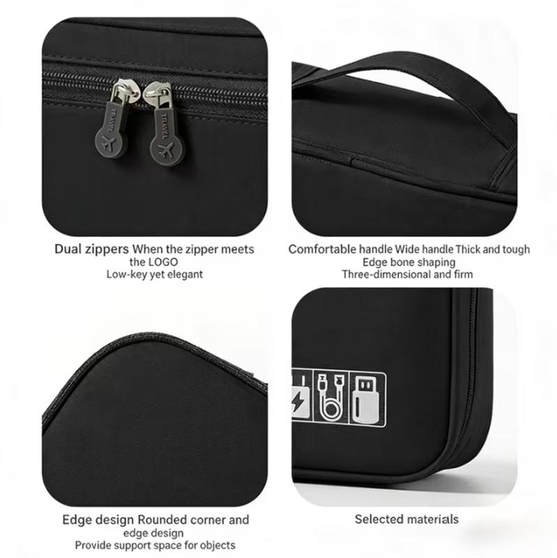 BEPAN Professional Hair Stylist Travel Organizer Double-Layer Barber Hairdressing Tools Storage Case with Elastic Loops & Mesh Pockets