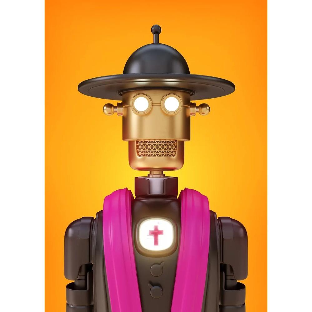 Realistické Abstraktní Roboti Surrealismus Plakáty Cool Robot Kněz Moderní Tisky Plátno Nástěnné Umění Obrázky Domácí Obývací Pokoj Dekor