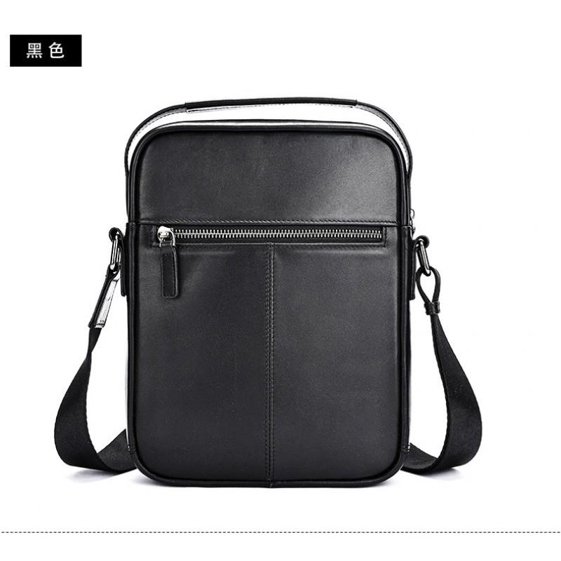 Retro Men's Top Layer Cowhide Shoulder Bag High Luxury Business Leather Crossbody Trendy Casual Outdoor