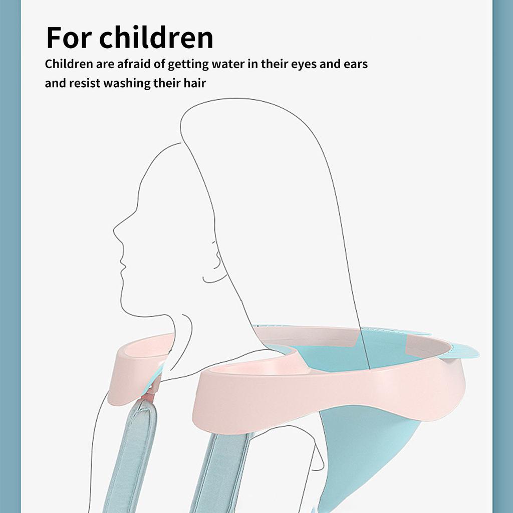 Shampoo Basin for Bedridden PP TPE Portable Hair Washing Sink for The Elderly Pregnant Woman Disabled Bedside and In Bed