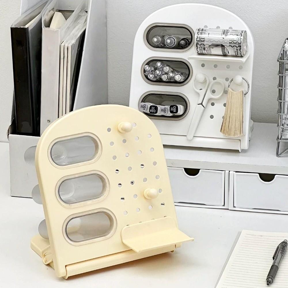 PP Hole Board Storage Rack Large Capacity Desktop Stationery Storage Rack  Students