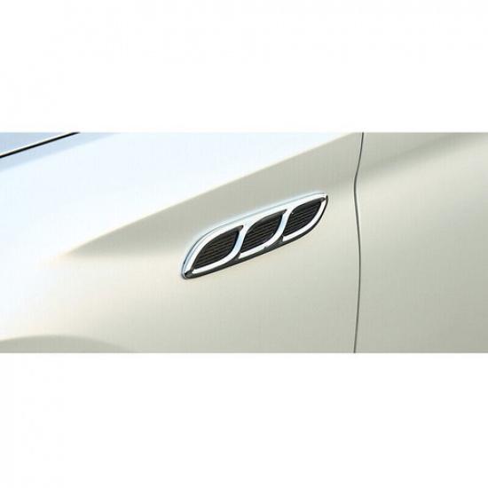 Fit For BMW X3 G01 2018- Chrome ABS Front Side Vent Fender Cover Trim