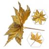 Christmas Flower 25cm Decor Glitter Hanging Plastic