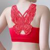 Front Buckle Seamless Underwear Thin Section Women's Big Breasts Small Beautiful Back Adjustable Large Size Bra Gather and Close The Breast Bra