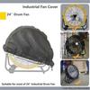 VOFUN-Heavy Duty For 18" 20" Industrial Drum Fan Cover Waterproof& Dustproof,Fits Up To 24X24x7.5 Inches