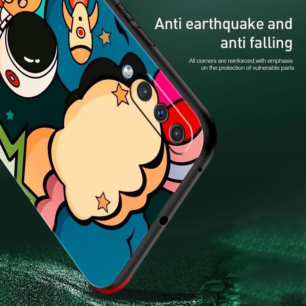 Cartoon Cute Cosmonaut Phone Case for Samsung Galaxy A56 A36 A26 A16 A34 A24 A42 A22 A20 A12 A40 A30 A10 5G Soft TPU Cover Shell