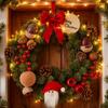 Christmas Wreaths For Front Door Pine Cones Garland 11.81Inch Christmas Door Wreaths For Front Door For Porch Home Wall