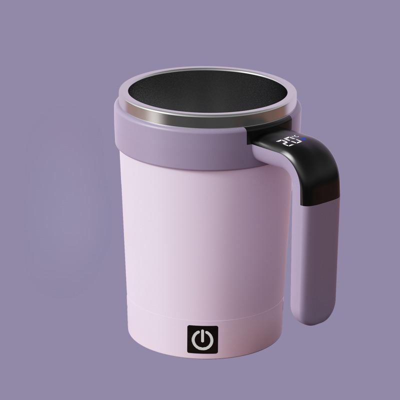 Smart Temperature Control Magnetic Auto Stirring Cup Electric Portable Coffee Mug Shaker Bottle Fitness Protein Mixer Cup