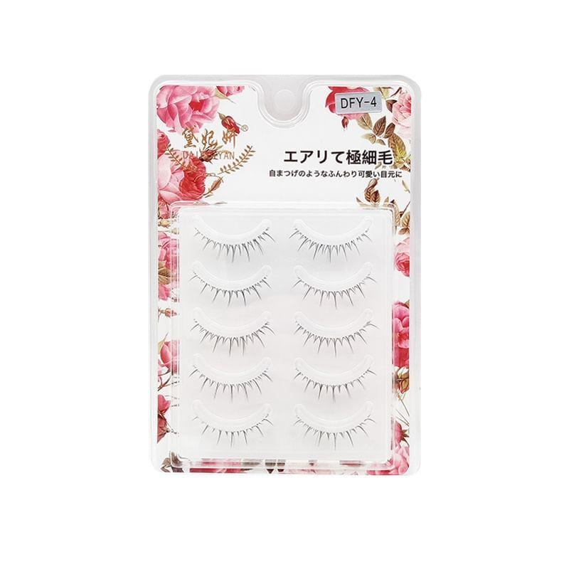 Lashie - Set mit 5 Paaren: Natürliche, zarte künstliche Wimpern