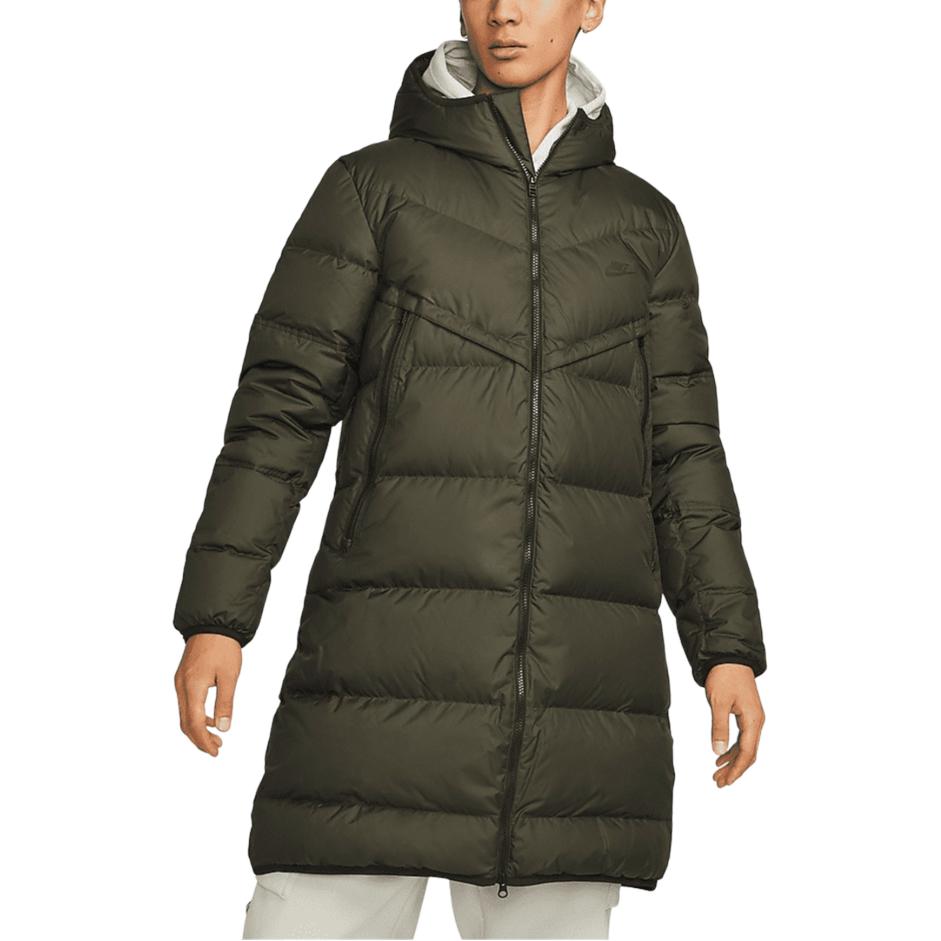 Nike Sportswear Logo Print Down Jacket Men s Sequoia Green DV1134-355 S