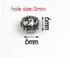 

20Pcs/Lot Tibetan Silver Carved Tube Spacer Beads Charms Metal Hollow Big Hole Beads For DIY Bracelet Jewelry Making Accessories 20Pcs