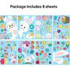 8 Sheets Easter Window Clings, Easter Window Stickers Decorations Spring Window Clings Decal