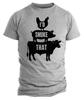 Funny Grilling T-Shirt Mens Womens Tees Top, I'd Smoke That, Meat Smoker T-Shirt Mens Womens Tees Top, Anniversary Gifts