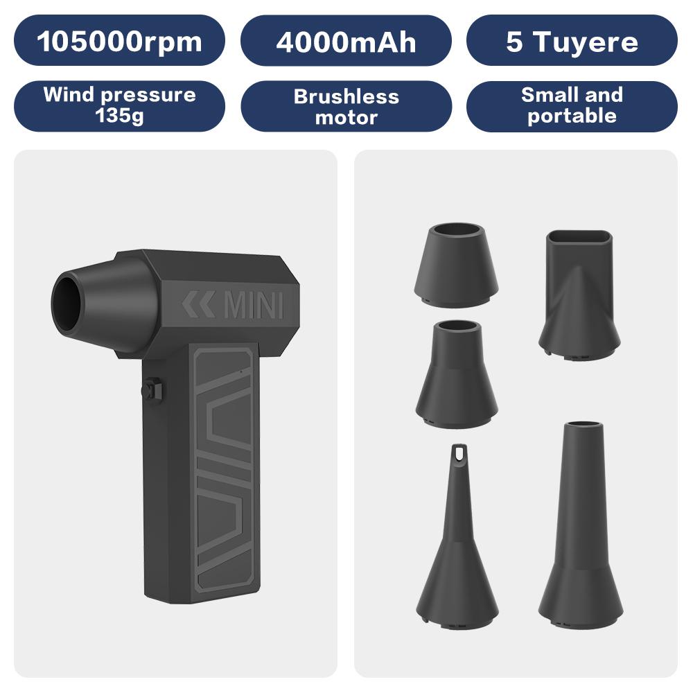 

Updated X3A Turbo Jet Fan,Mini Handheld 180000RPM Powerful Compressed air Duster for Car Dryer/PC/Home Cleaning-THERAGUN