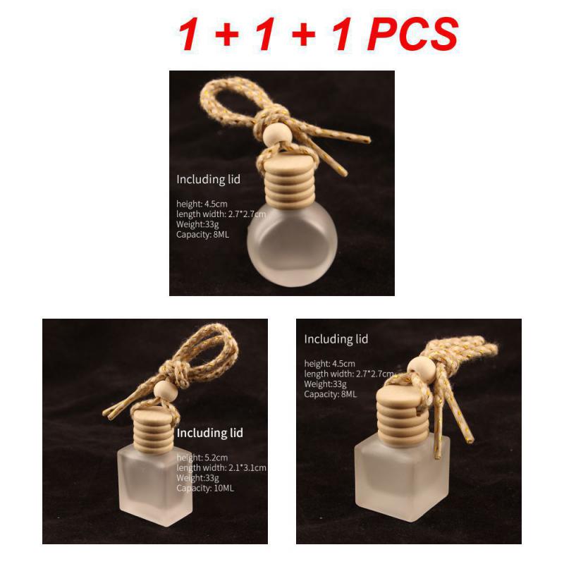 1/2/3PCS Frosted Glass Pendant Gentle Exquisite Easy To Install High-quality Car Accessories Car Interior Fragrance Pendant