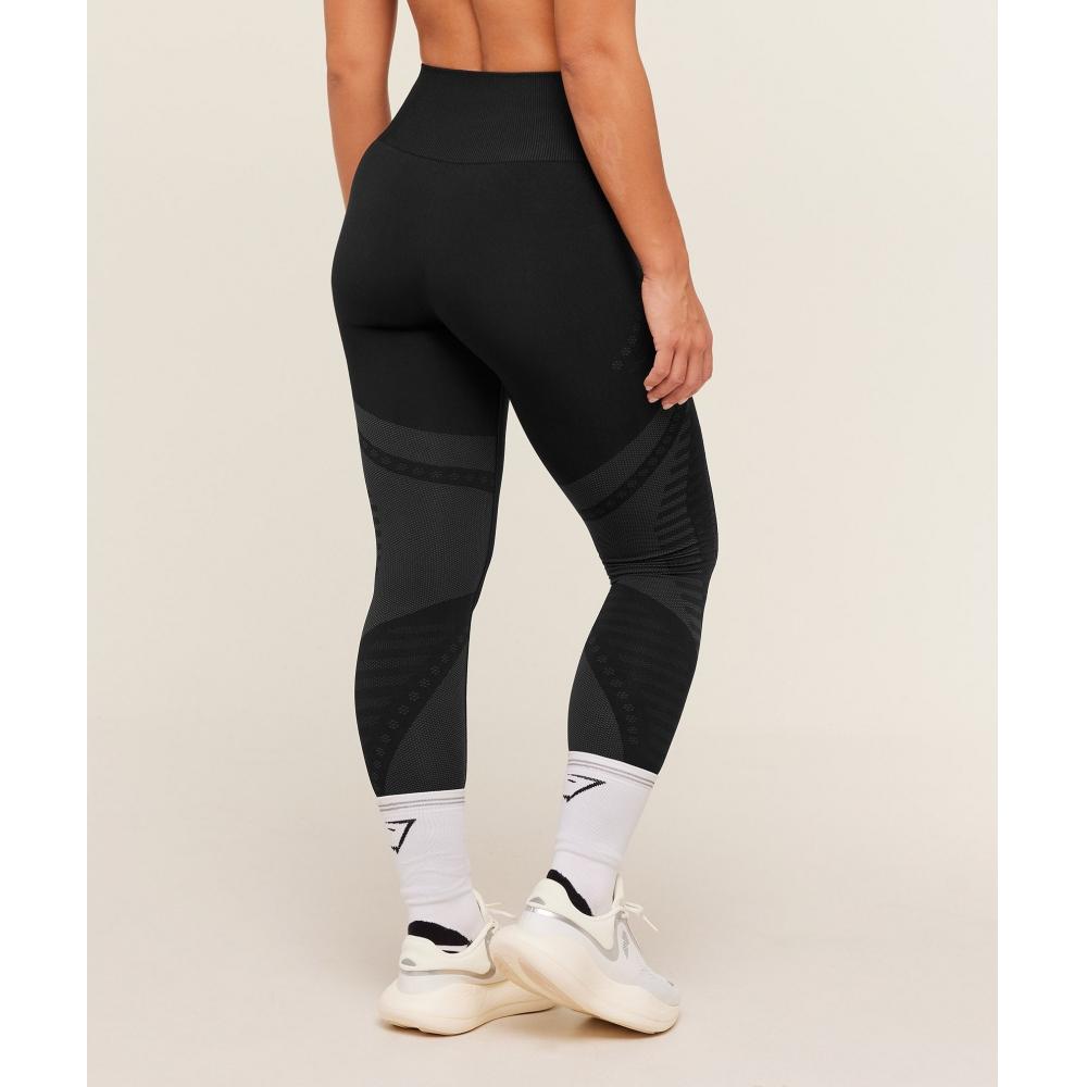 Gymshark Running Seamless LegginGs Gs Black Gs Asphalt Grey B6b7u Bcyl