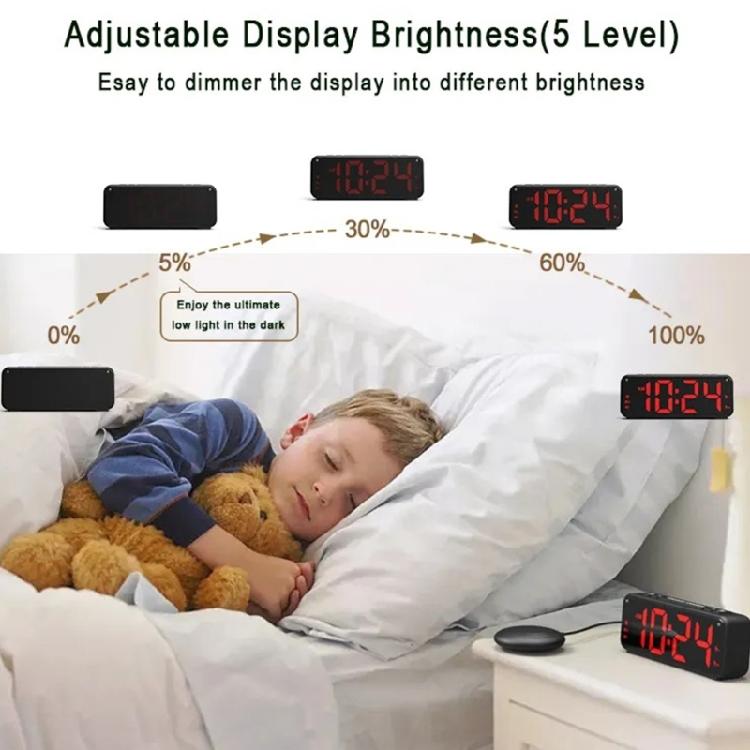 USB Connectives Vibratings Alarm Clock with Fashionable Look for Bedroom and Travel Use