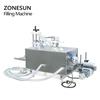 ZONESUN ZS-DTDP20-2s Automatic Big Flow Double Heads Liquid Beverage Shampoo Gel Filling Machine Diaphragm Pump Bottle Filler