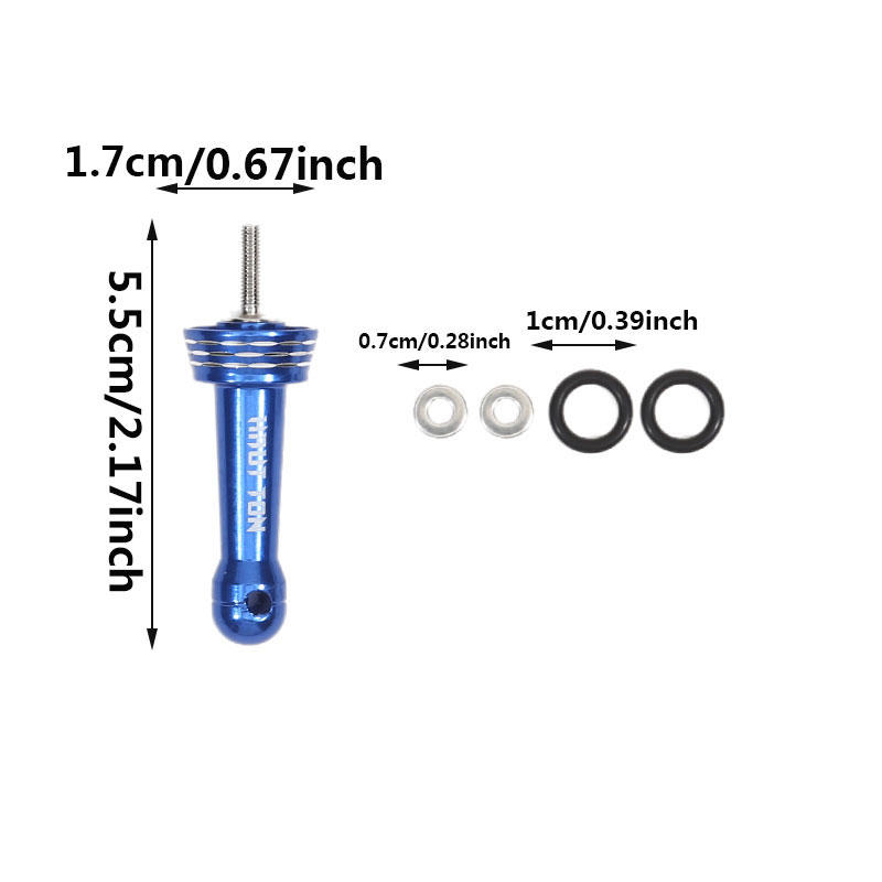 Universal Fishing Wheel Balance Rod Anti Collision Insertion Screw in Equipped with Gasket Waterproof Rubber Ring