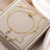 Women Clear Zircon Finger Bracelet Stainless Steel Gold Color Adjustable Chain Minimalist Jewelry Wedding Gift Wholesale
