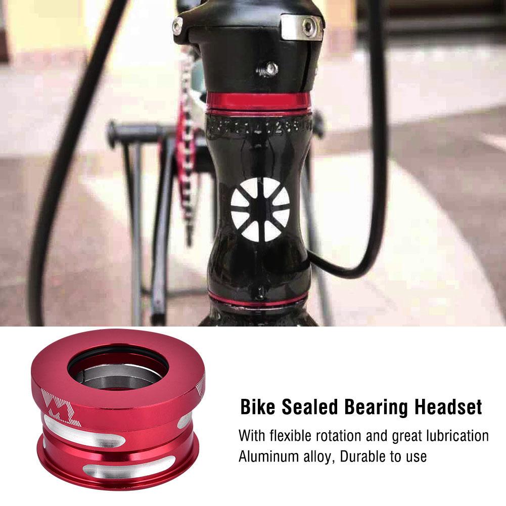 MEIJUN 44mm Bicycle Bike Electroplating Internal Sealed Bearing Headset (Red)