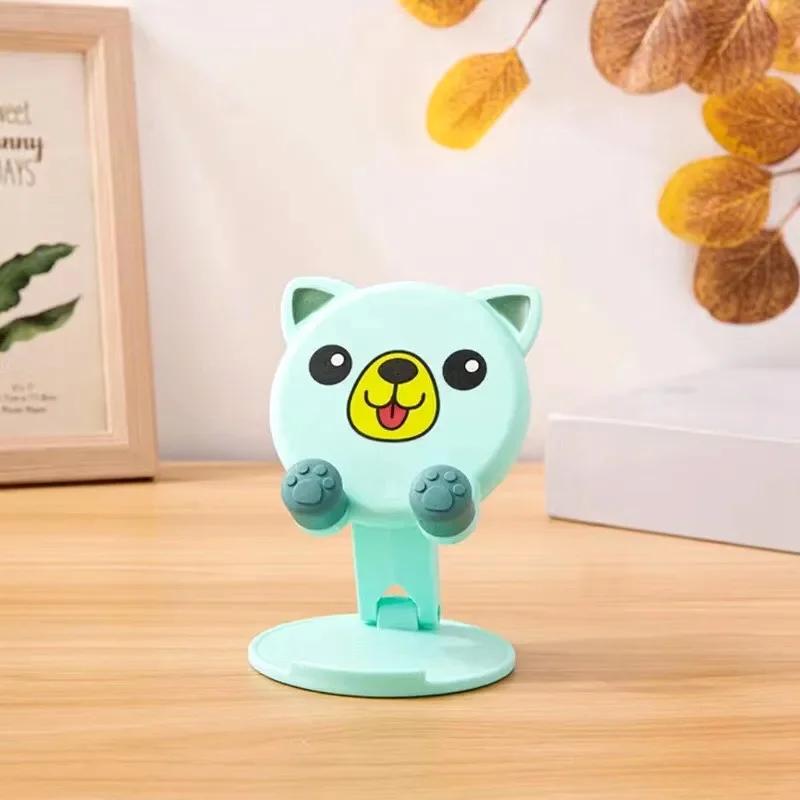 

Portable Cartoon Mobile Phone Tablet Holder Desktop Bracket Universal Foldable Lifting Bracket Creative Cute Bracket For Phones