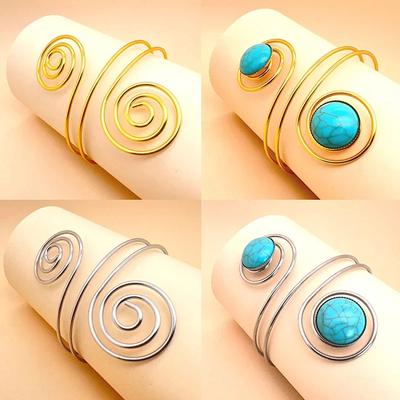 Bohemian Egypt Bar Curve Geo Open Upper Arm Cuff Armlet Armband Bangle Wedding Viking Bracelet Gift Fashion Jewelry Pulseiras