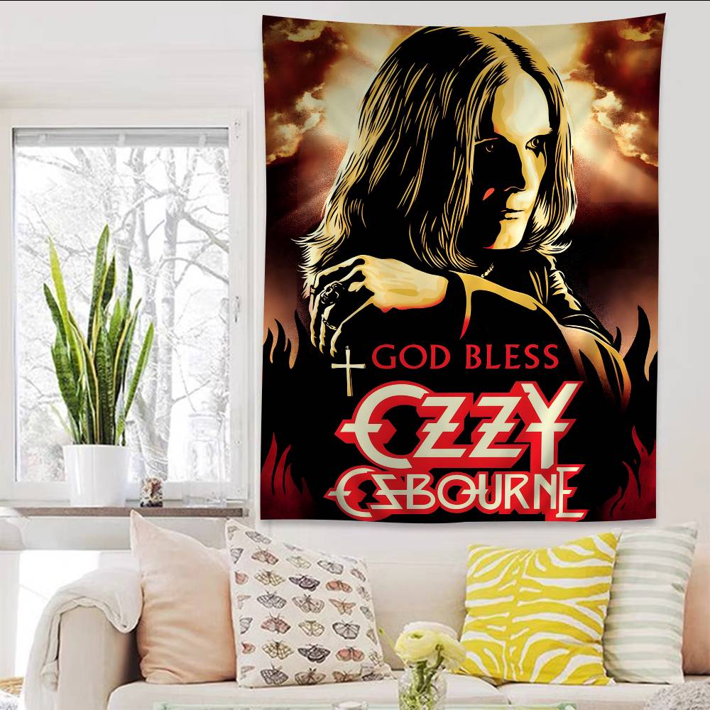 Rest Prince Of Darkness OOzzy OOsbourneS Colorful Tapestry Wall Hanging Hanging Tarot Hippie Wall Rugs Dorm Wall Art Decor