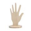 Wooden Hand Form Bracelet Bangle Display Stand Mannequin Palm Shaped Ring Storage Holder Desktop Jewelry Organizers