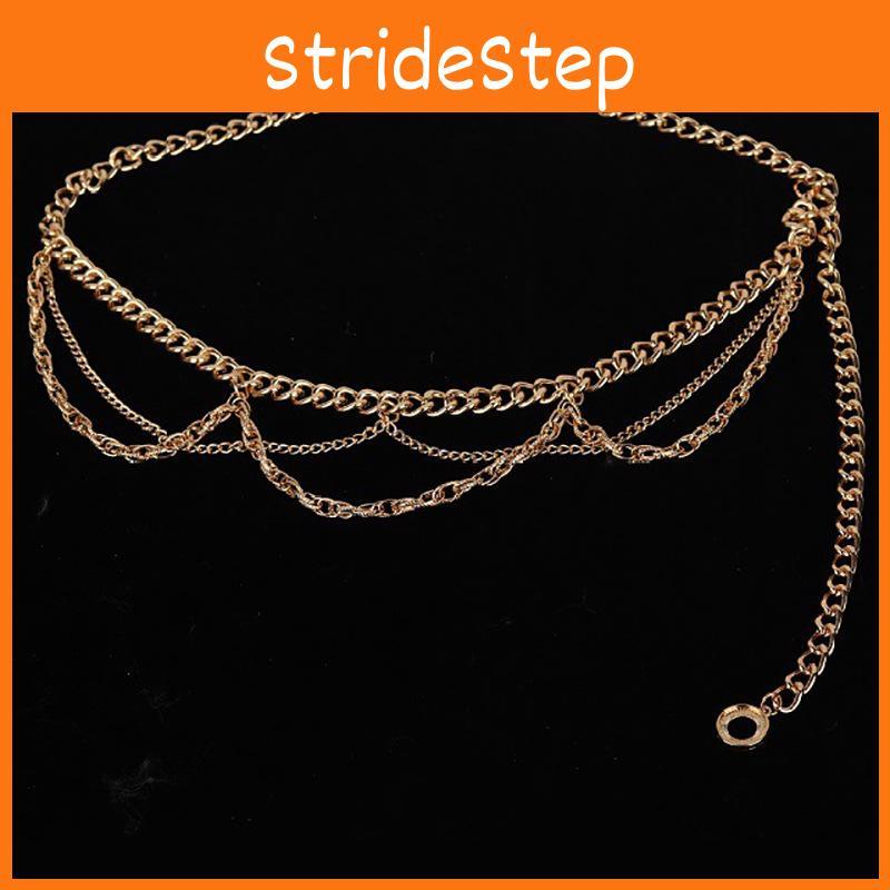 Metal Ladies Waist Chain With Carved Details Elegant Jewelry For Seasons Winter