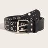Punk Trend Ladies Double Row Casual Belt Denim Belt Fashion Decorative Belt