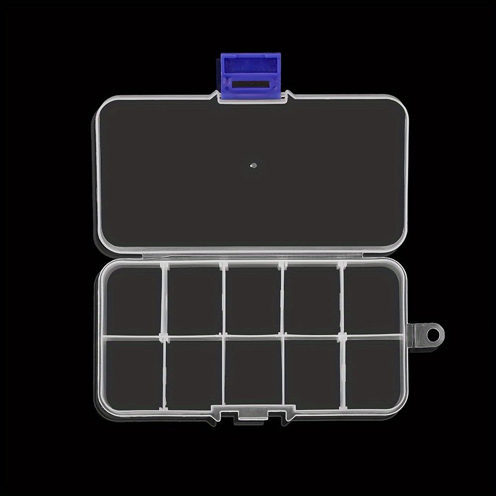 5pcs Plastic Rectangle Slot Adjustable Jewelry Necklace Storage Box Case Holder Craft Organizer Beads Jewelry Container