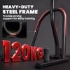 Punching Bag with Stand for Adults, Freestanding Boxing Stand with Heavy Bag and Weight Plate Storage, Red