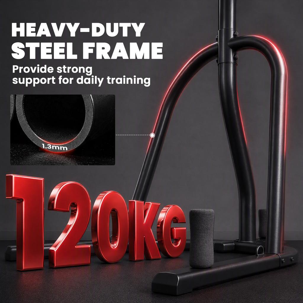 Punching Bag with Stand for Adults, Freestanding Boxing Stand with Heavy Bag and Weight Plate Storage, Red