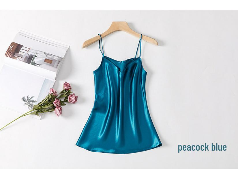 Hyuna Style Satin Silk Camisole - Women's Sexy Chic Spring/Summer 2026 Tank Top
