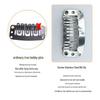 3.2 Nine-Tooth Stainless Steel Anti-Slip Snap Wig Clips for Headwear and Weft Fixing