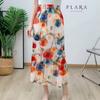 Plara Pleated Floral Vivid Skirt Up To Size 88