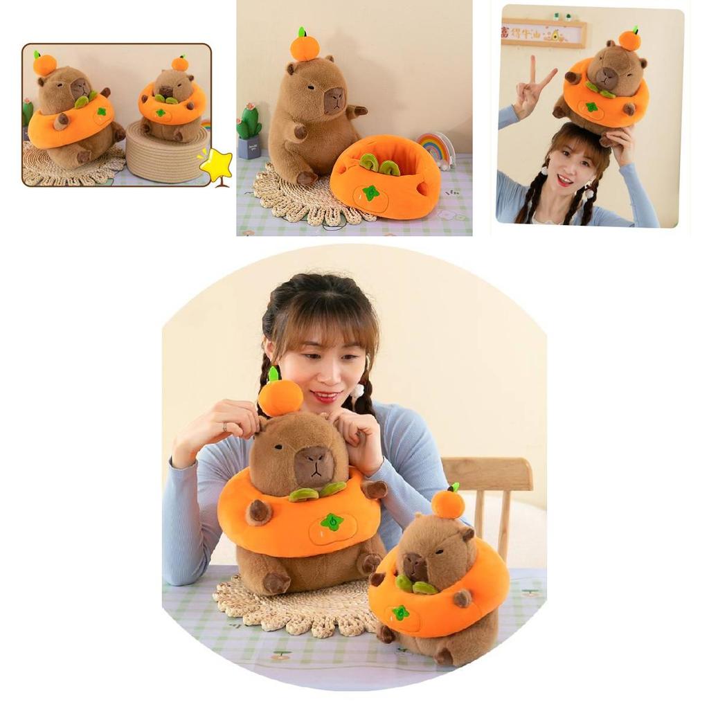 Adorable Capybara Plush Toy Soft Short Plush Animal Pillow For Home Decor And Gifts