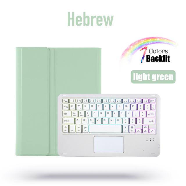 Bluetooth Touchpad Backlit Keyboard Case For Samsung Galaxy Tab S6 Lite 10.4 P610 P615 With Pen Slot Tablet TPU Protective Cover