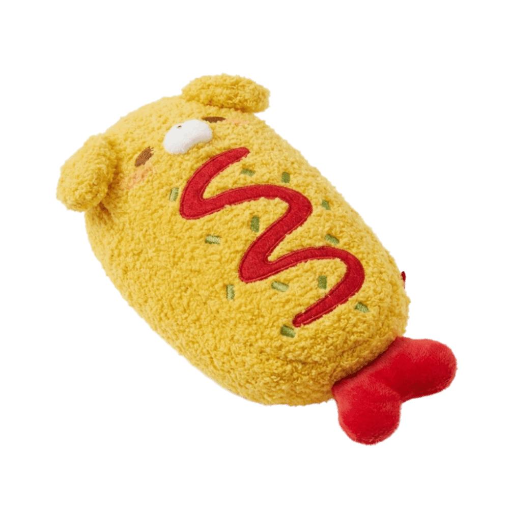 Cartoon Fried Shrimp Dog Pencil Case Large Capacity Stationery Pouch Plush Pencil Case Pen Storage
