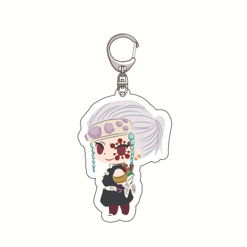 Anime Demon Slayer Acrylic Keychain Series Ingenious Pendant Tanjiro Kamado Nezuko Zenitsu Agatsuma Accessories Present for Fans