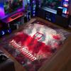 Crystal Velvet Rug Poland Football Print Custom Name Text Floor Mat Home Decor